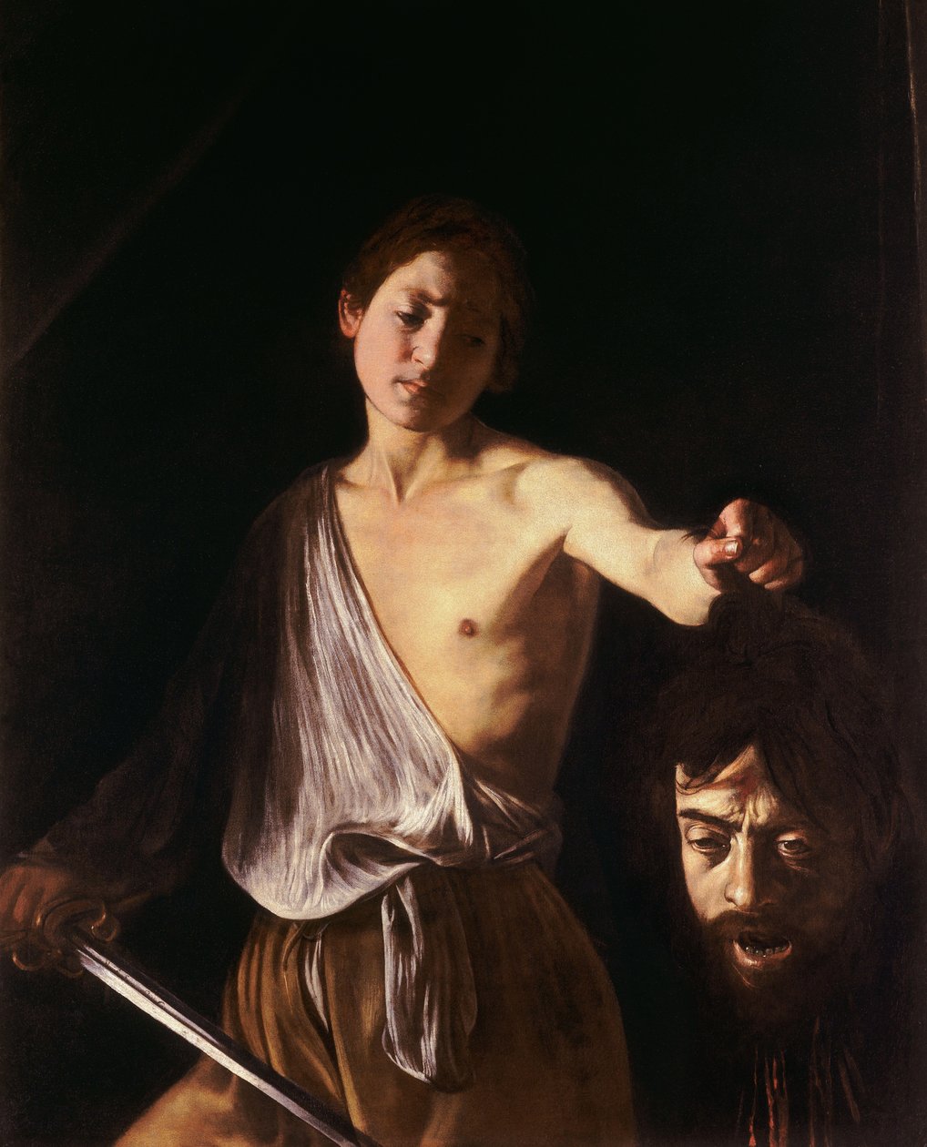 David with the Head of Goliath av Michelangelo Merisi Caravaggio