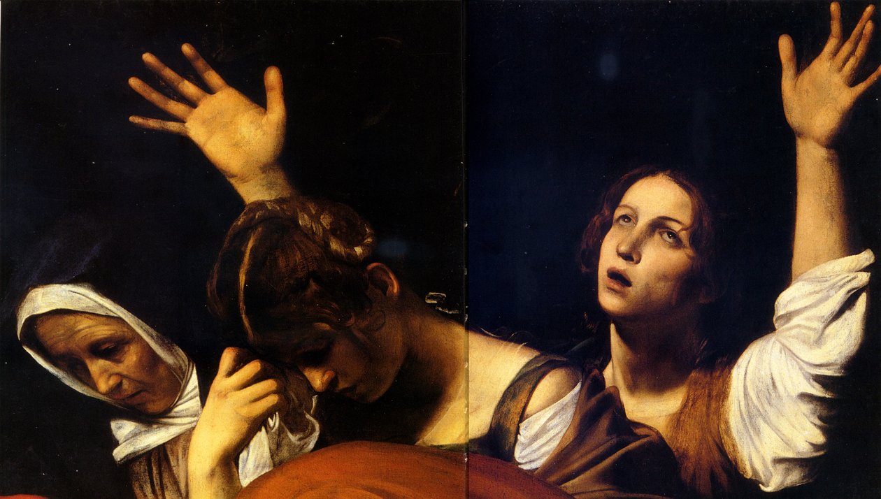 Deposizione (parte superiore) Caravaggio av Michelangelo Merisi Caravaggio