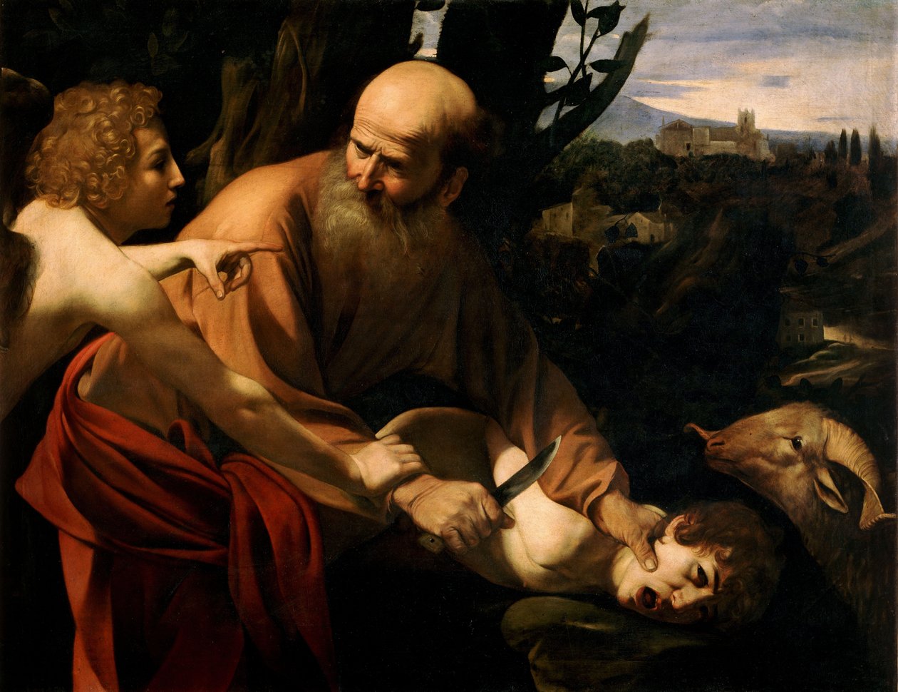 Isaks offer av Michelangelo Merisi Caravaggio