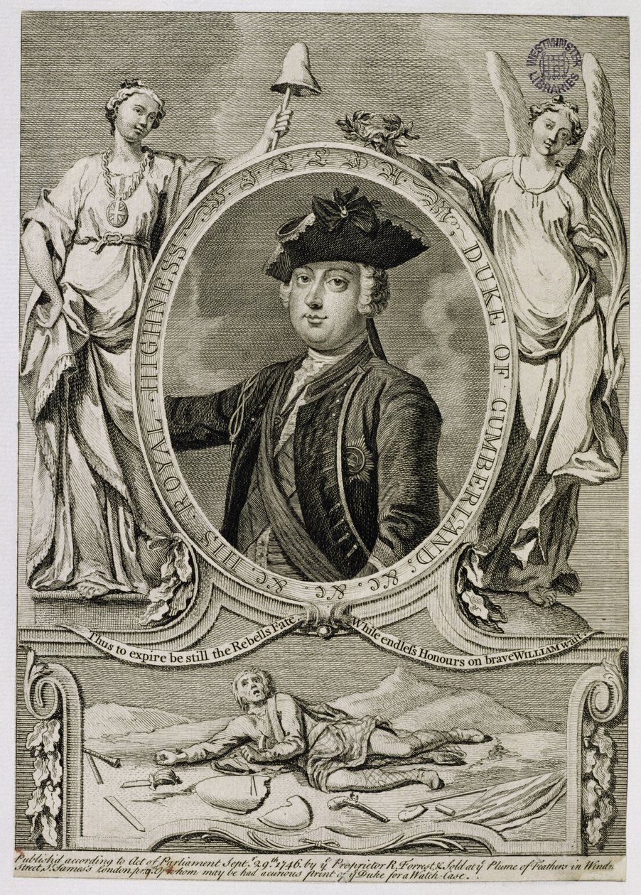 William Augustus, hertig av Cumberland (1721-65), 1746 av English School