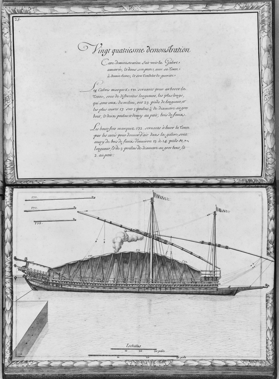 En pentry som förtöjs, tjugofjärde demonstration, skylt 25, illustration från 