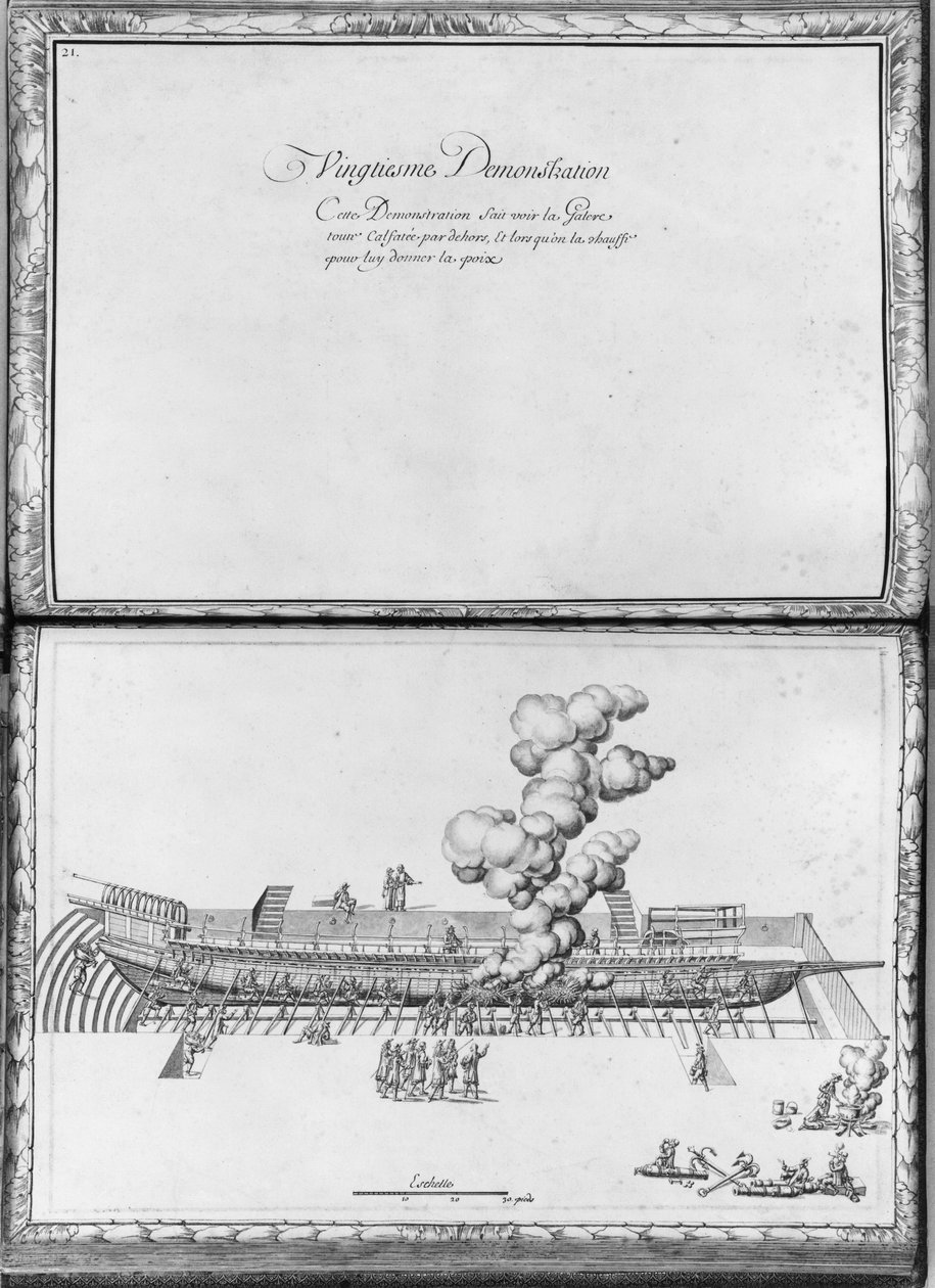 Tätning av ett kök, tjugonde demonstration, skylt 21, illustration från 
