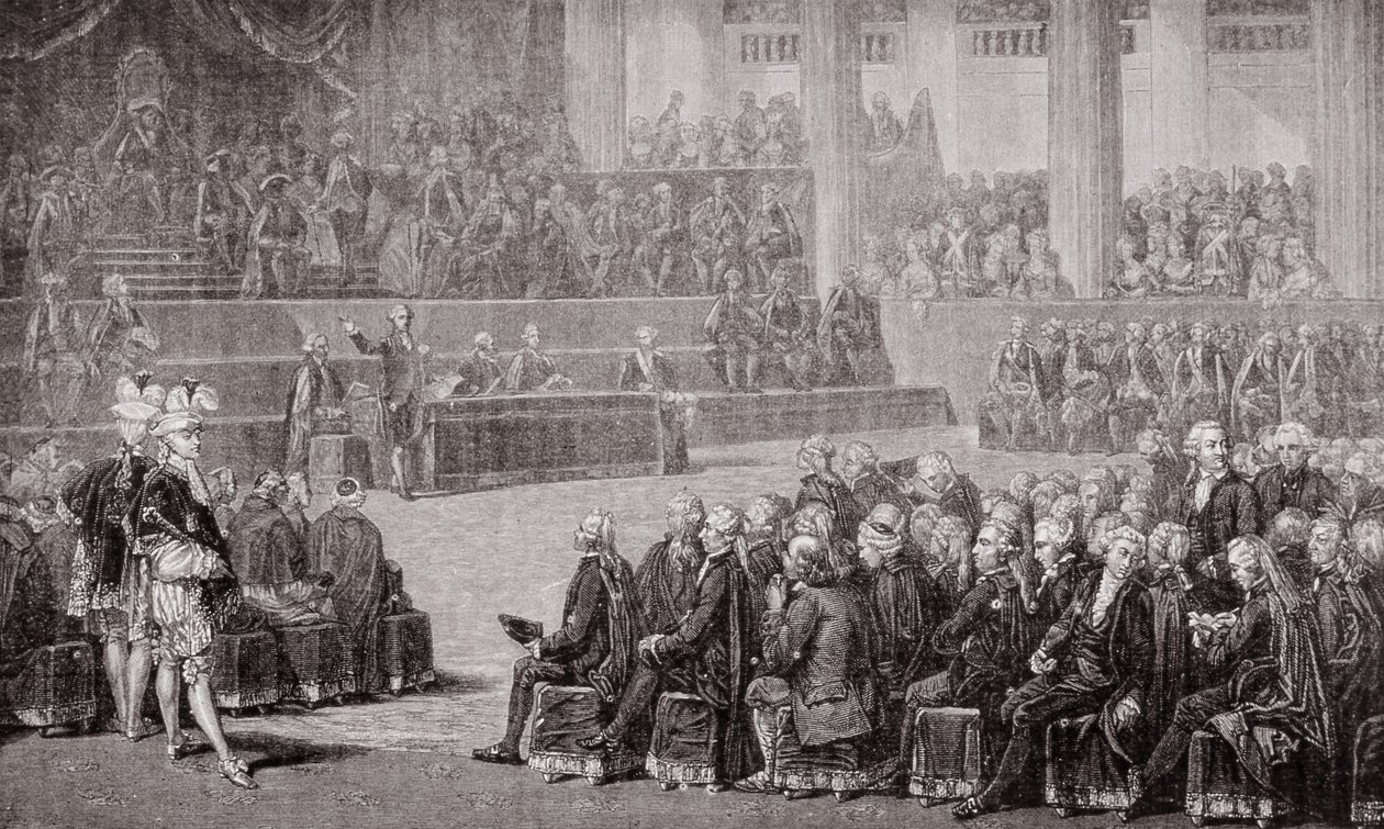 Generalständernas öppnande, 5 maj 1789 (gravyr) av French School