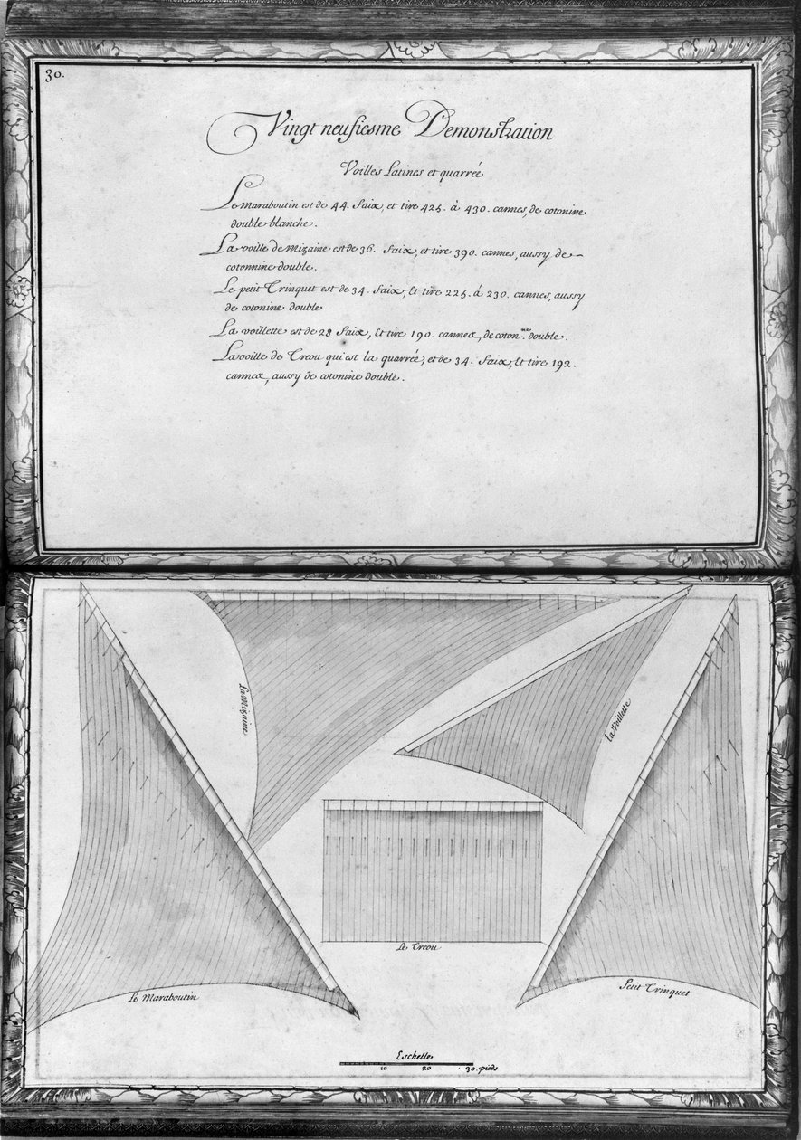 Segel av en byss, tjugonionde demonstration, skylt 30, illustration från 
