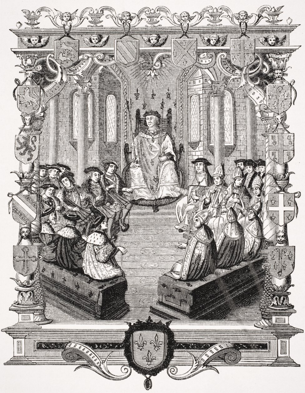 Jaribio la Kiraia la Charles de Bourbon (1490-1527) Mbele ya Wenzake wa Ufaransa, 1523, baada ya mchongo katika 