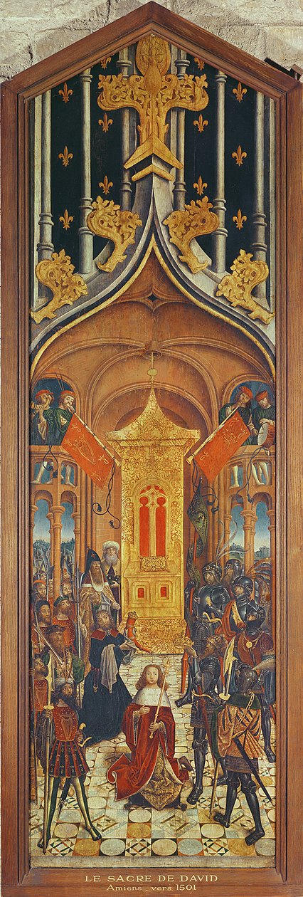 The Coronation of David, c.1501 (se även 232666) av French School