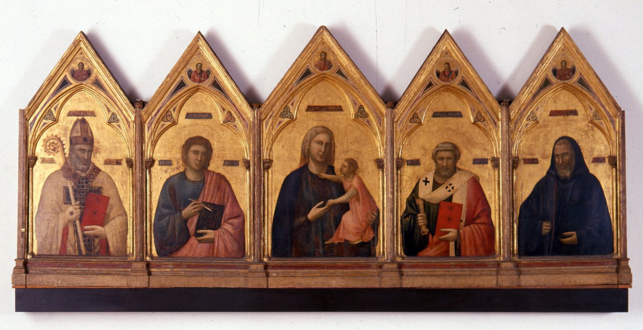 Polyptyk av Badia av Giotto di Bondone