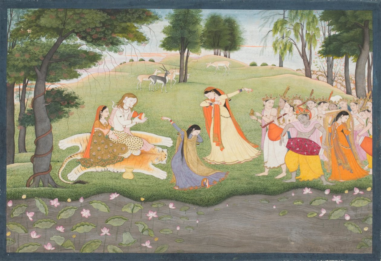 The Gods Sing and Dance for Shiva and Parvati av Khushala