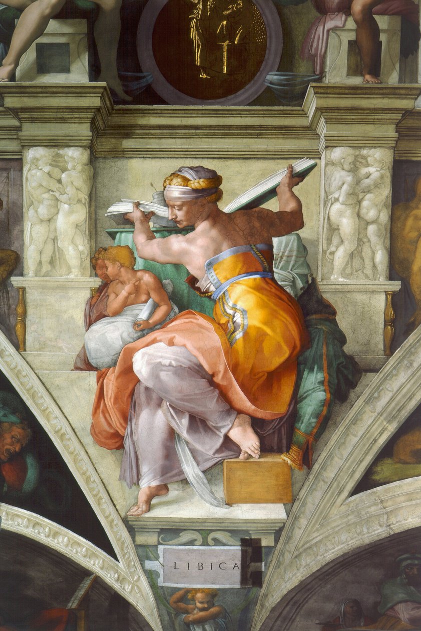Libyan Sibyles av Michelangelo Buonarroti