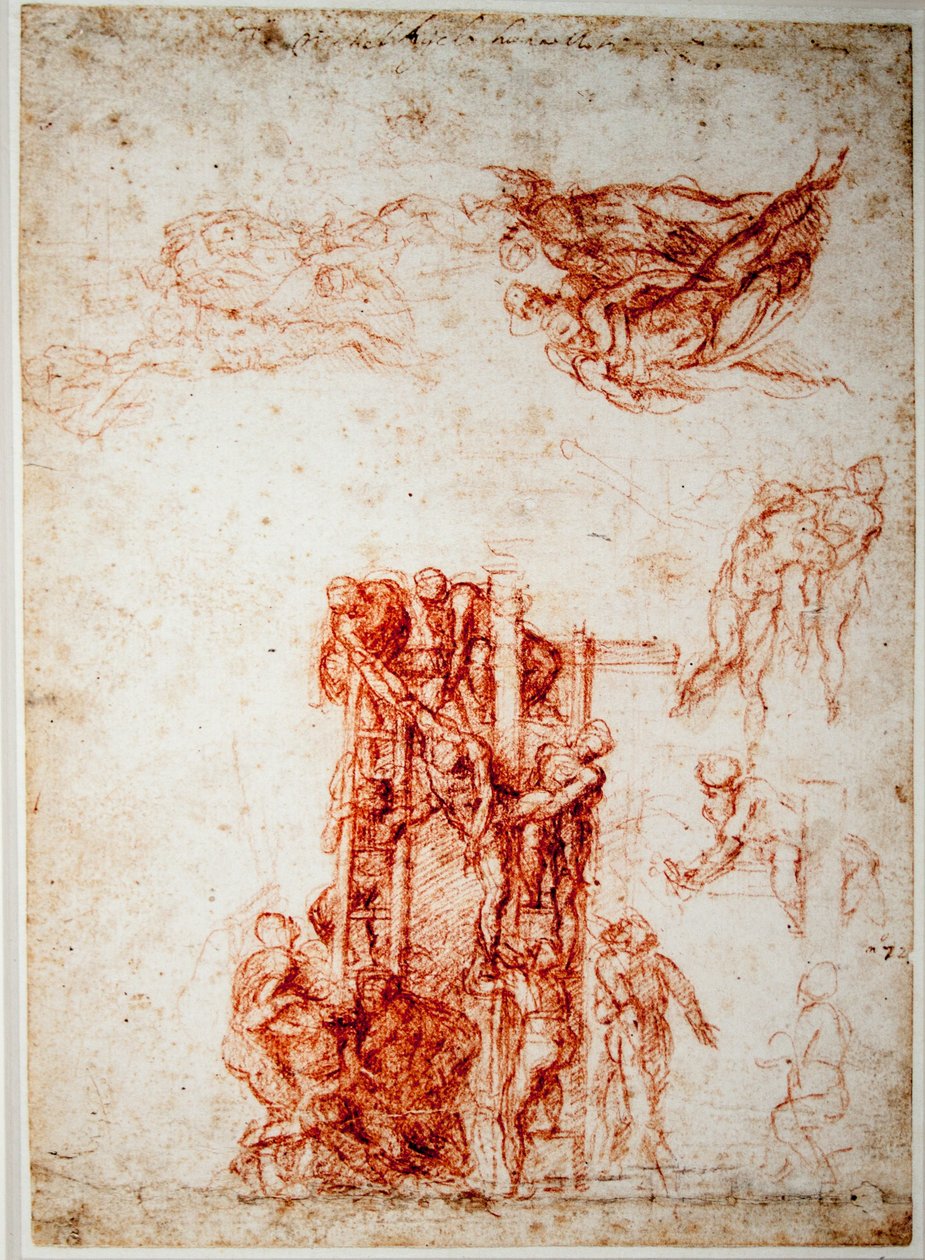 Studier för en deposition från korset av Michelangelo Buonarroti
