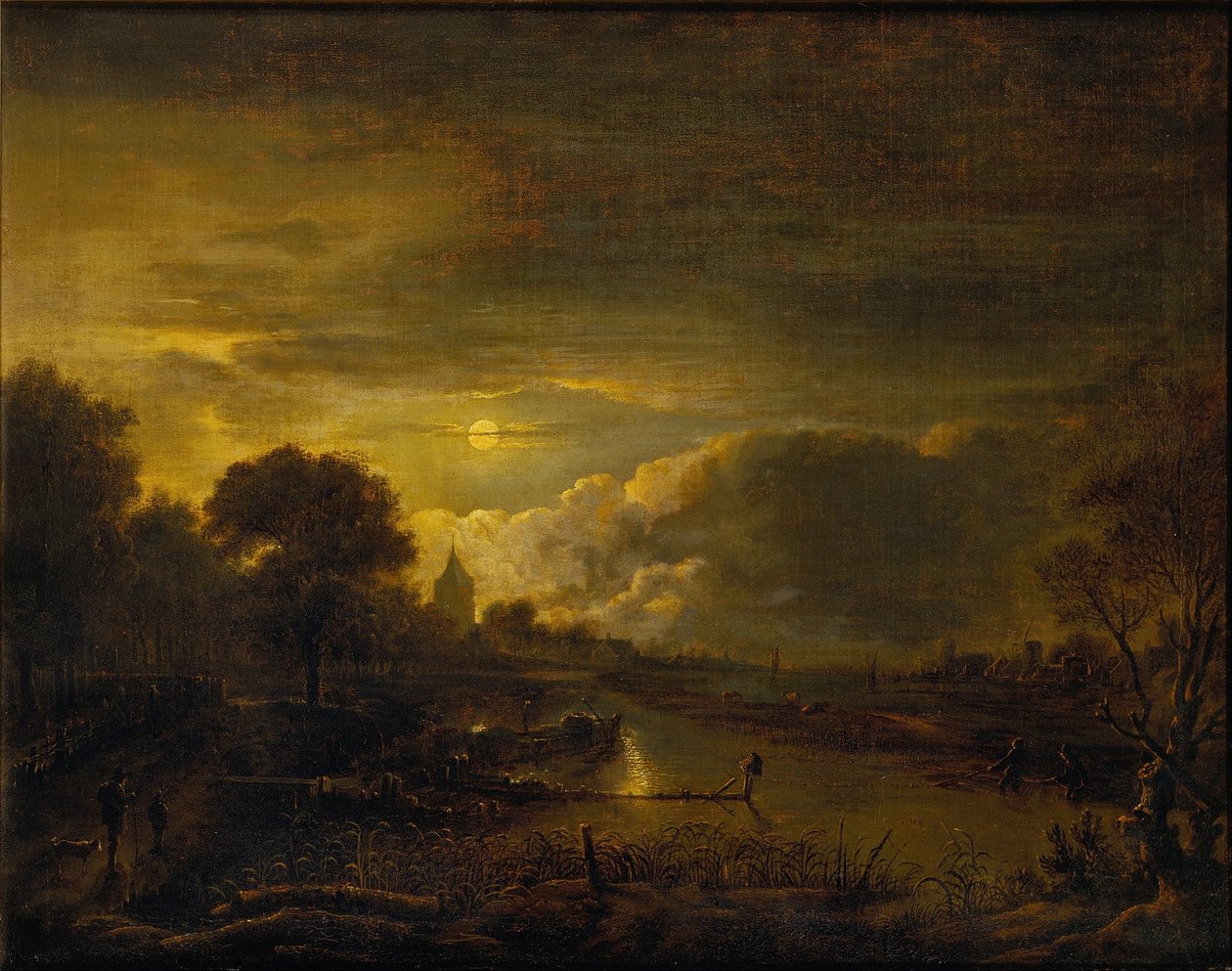 River Scene by Moonlight  av Moonlight