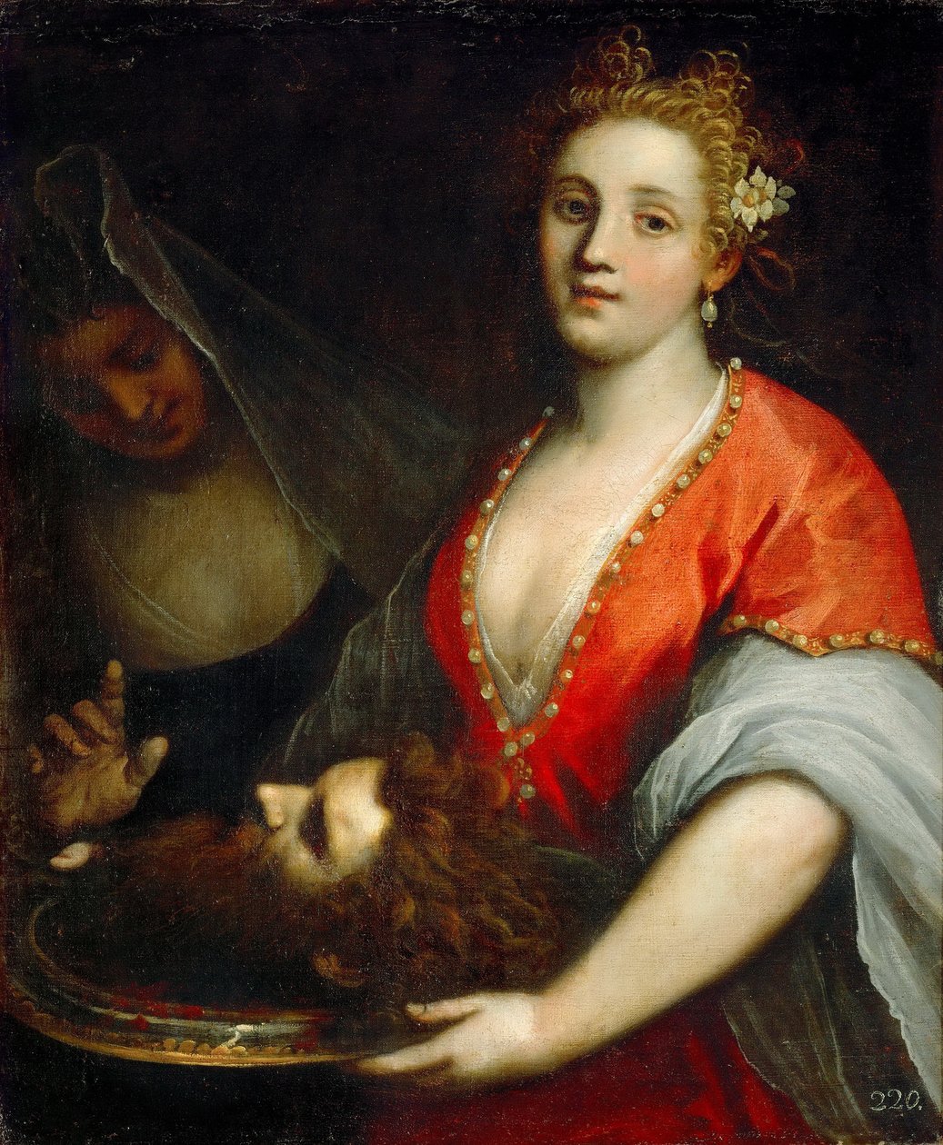  Salome mit dem Haupt Johannes des Täufers av Palma Il Giovane