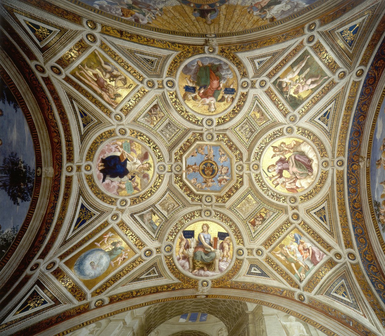 Bóveda de la Estancia del Sello av Raffaello Sanzio Raphael