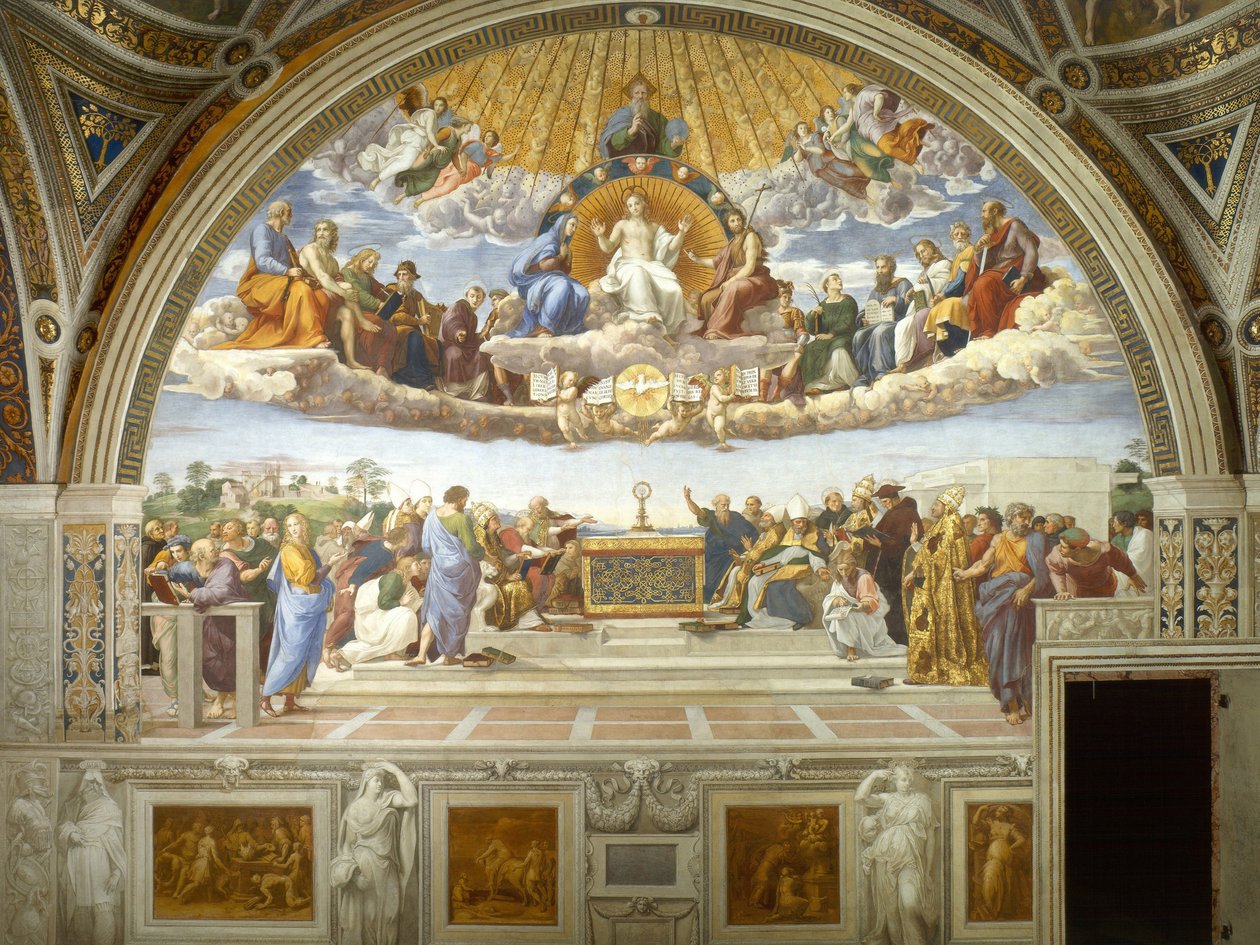 Disputa del Sacramento av Raffaello Sanzio Raphael