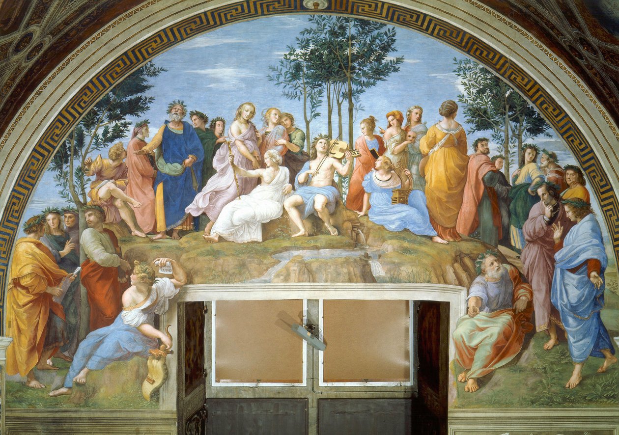 Parnassus av Raffaello Sanzio Raphael