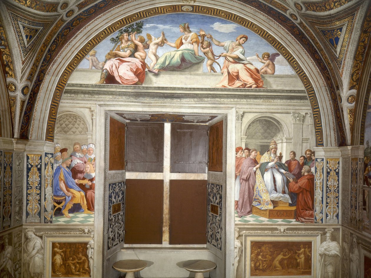 Kardinal och teologiska dygder av Raffaello Sanzio Raphael