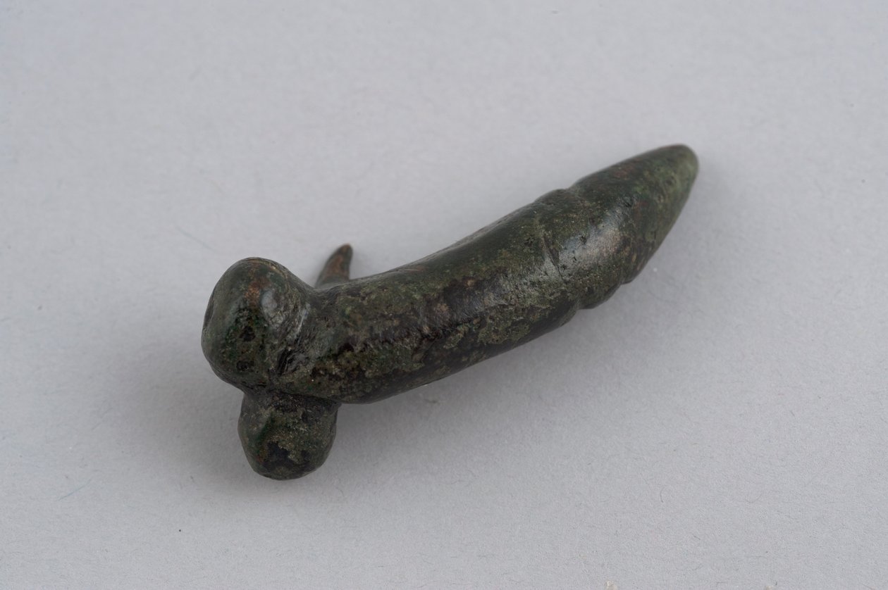 Amulett i form av en fallos (brons) av Roman