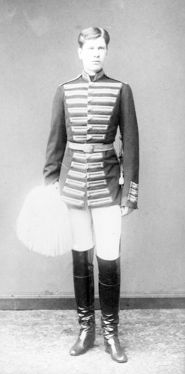Nicholas Pavlovich Fomin i uniformen för Corps de Pages av Russian Photographer