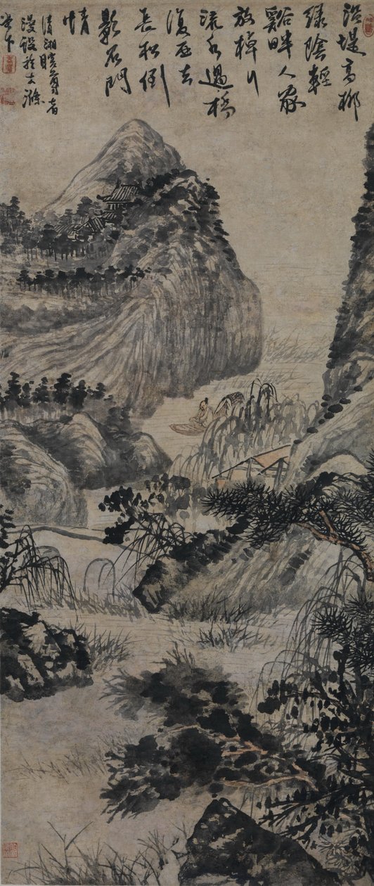 Boating on a Willow Stream av Shitao