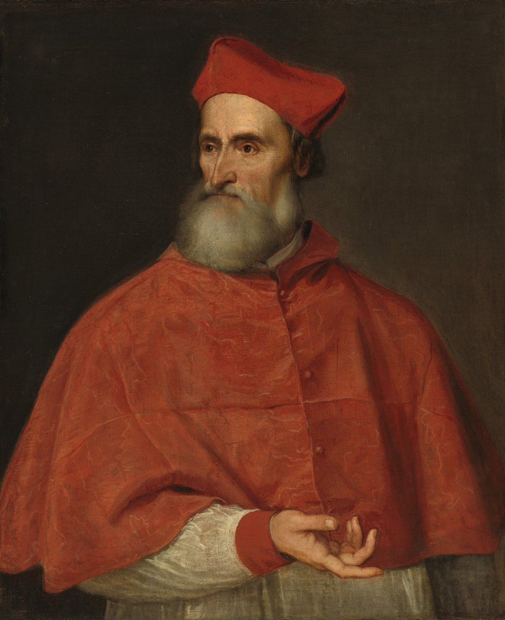 Porträtt av Pietro Bembo kardinal av Tiziano Vecelli