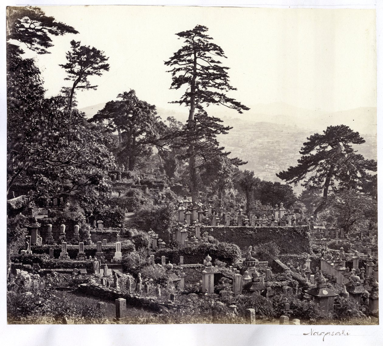 Staden Nagasaki (Japan) 1865 av Unknown