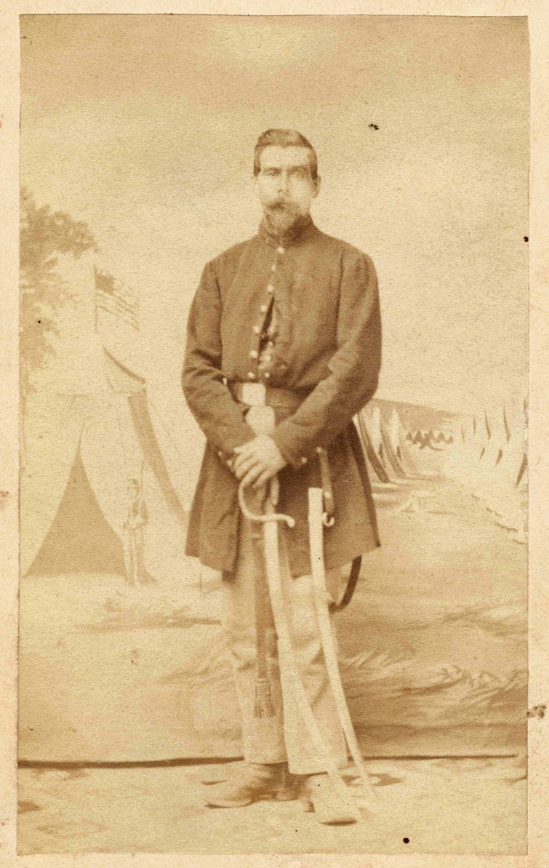 Der württembergische Auswanderer Johann Jakob Beck in Uniform, 1864 av Unknown
