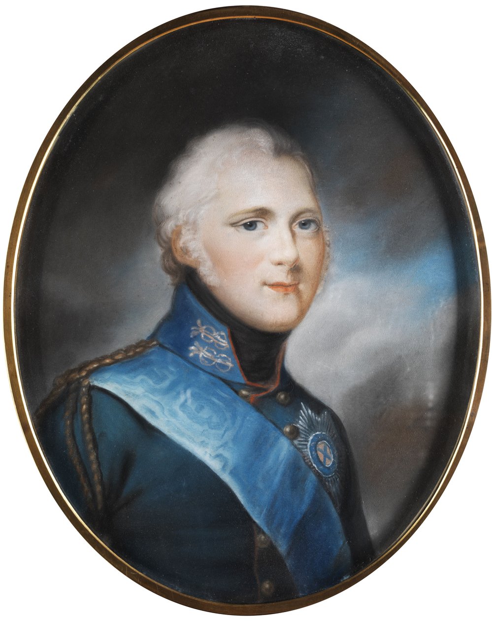 Rysslands blivande kejsare, tsaren Alexander I. Pavlovich Romanov. av Unknown