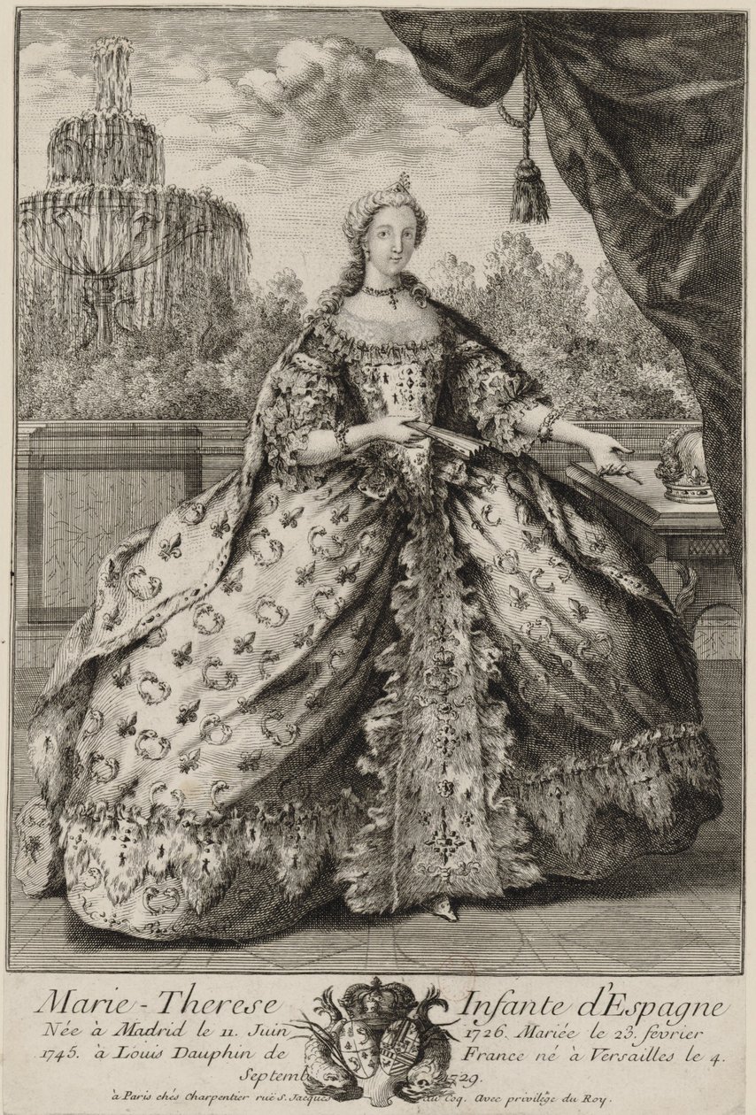 Porträtt av Marie Thérèse Raphaëlle i Spanien (1726-1746) av Unknown
