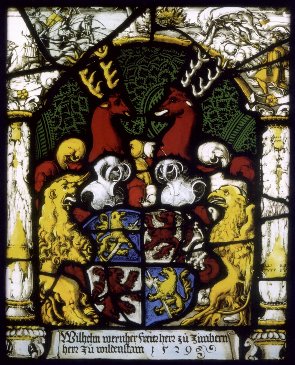 Wappenscheibe des Grafen Wilhelm Werner von Zimmern av Unknown