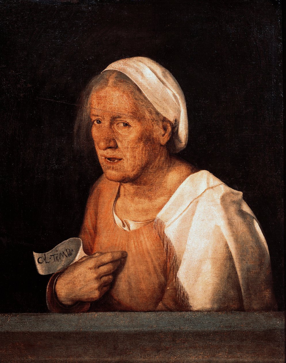 La Vecchia (Den gamla kvinnan) efter 1505 (olja på duk) av Giorgione