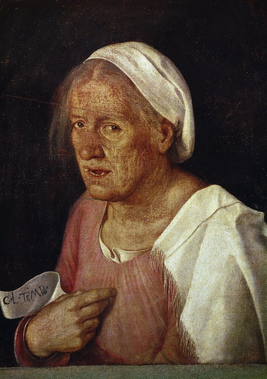 La Vecchia (Den gamla kvinnan), efter 1505 (olja på duk) av Giorgione