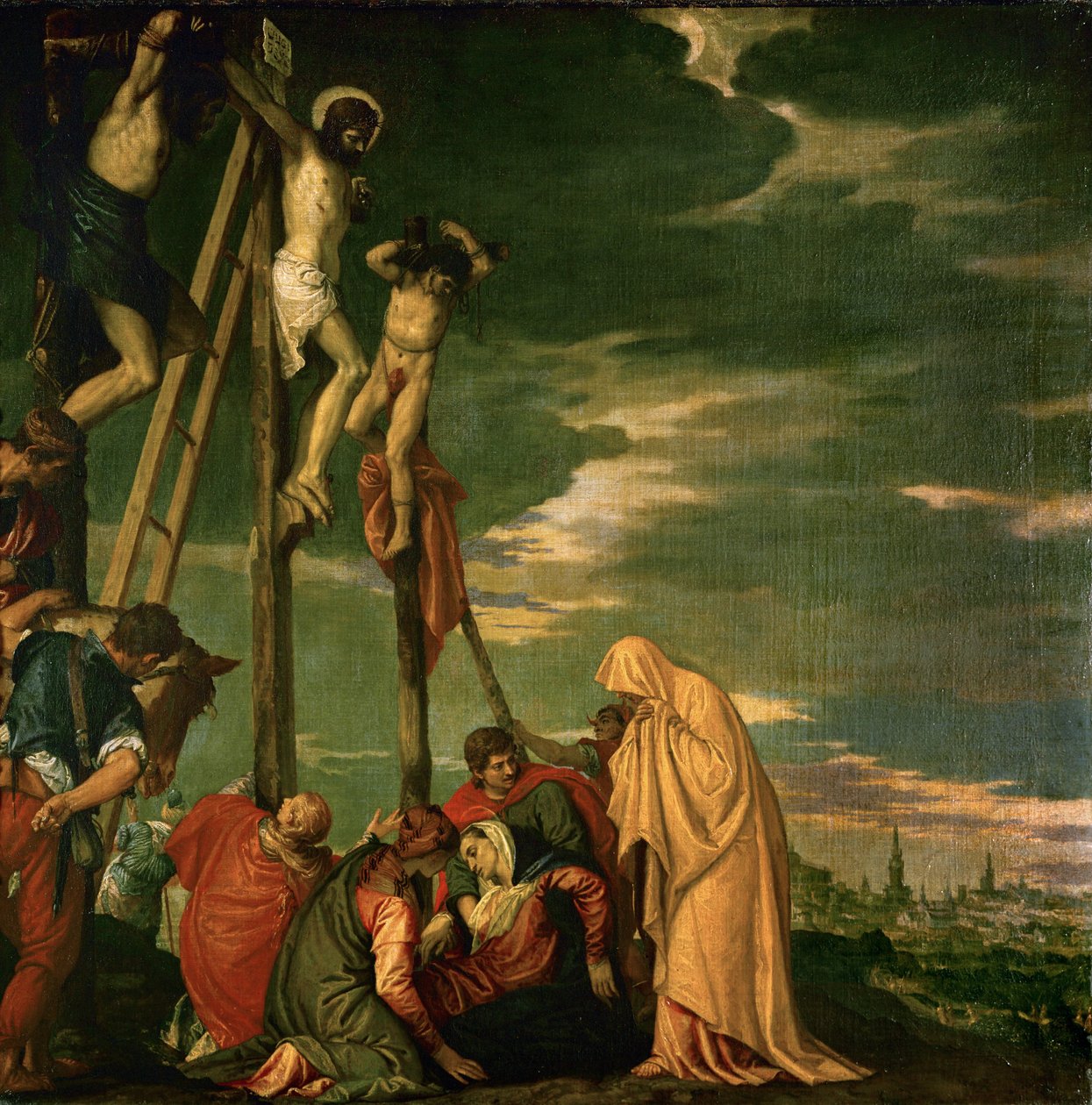Kristus på Golgata berg... av (1528 88) Veronese