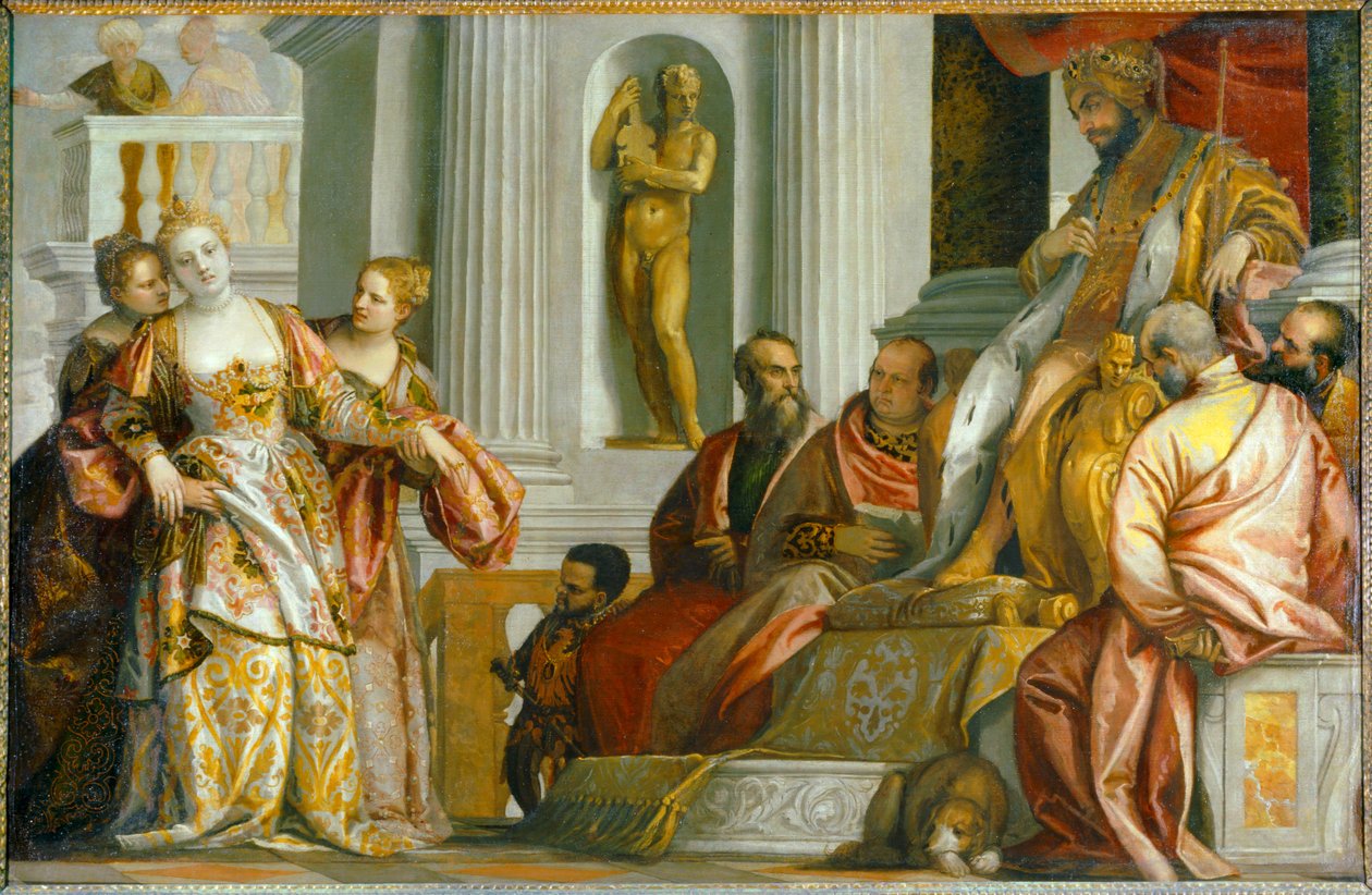 Ester inför kung Ahasverus... av (1528 88) Veronese