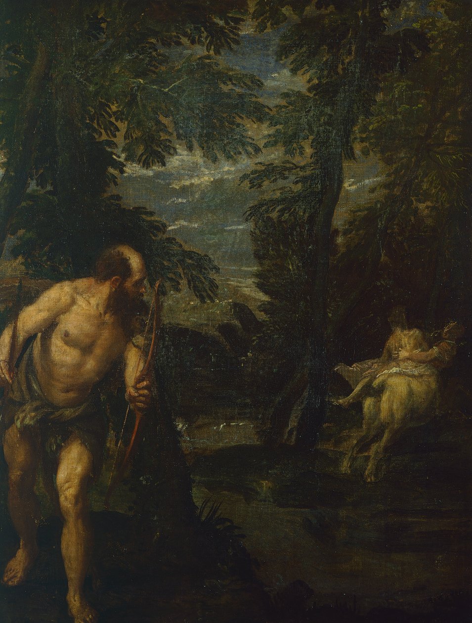 Herkules, Deianeira och kentauren Nessus,1586 (olja på duk) av (1528 88) Veronese