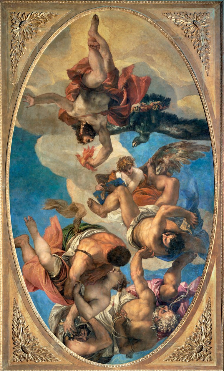 Jupiter straffar lasterna... av (1528 88) Veronese