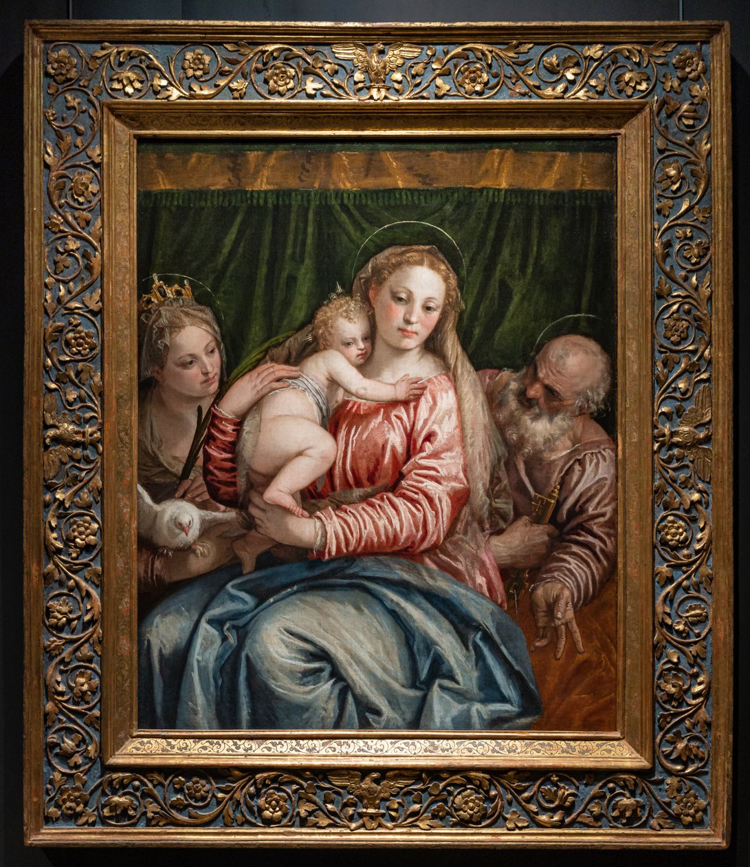 Madonna och Jesusbarnet mellan S. Catherine av Alessandria och Peter av (1528 88) Veronese