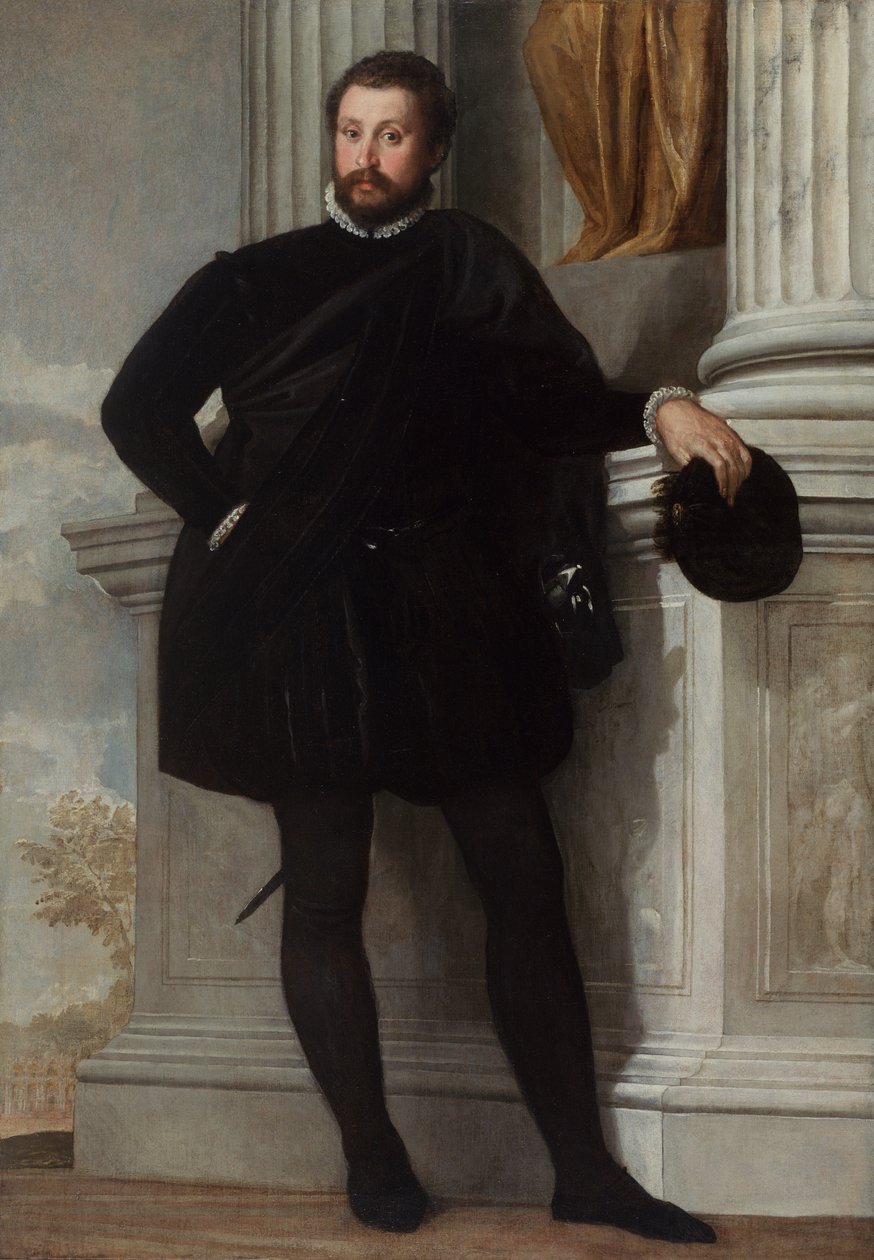 Porträtt av en man, ca 1576-78 (olja på duk) av Veronese