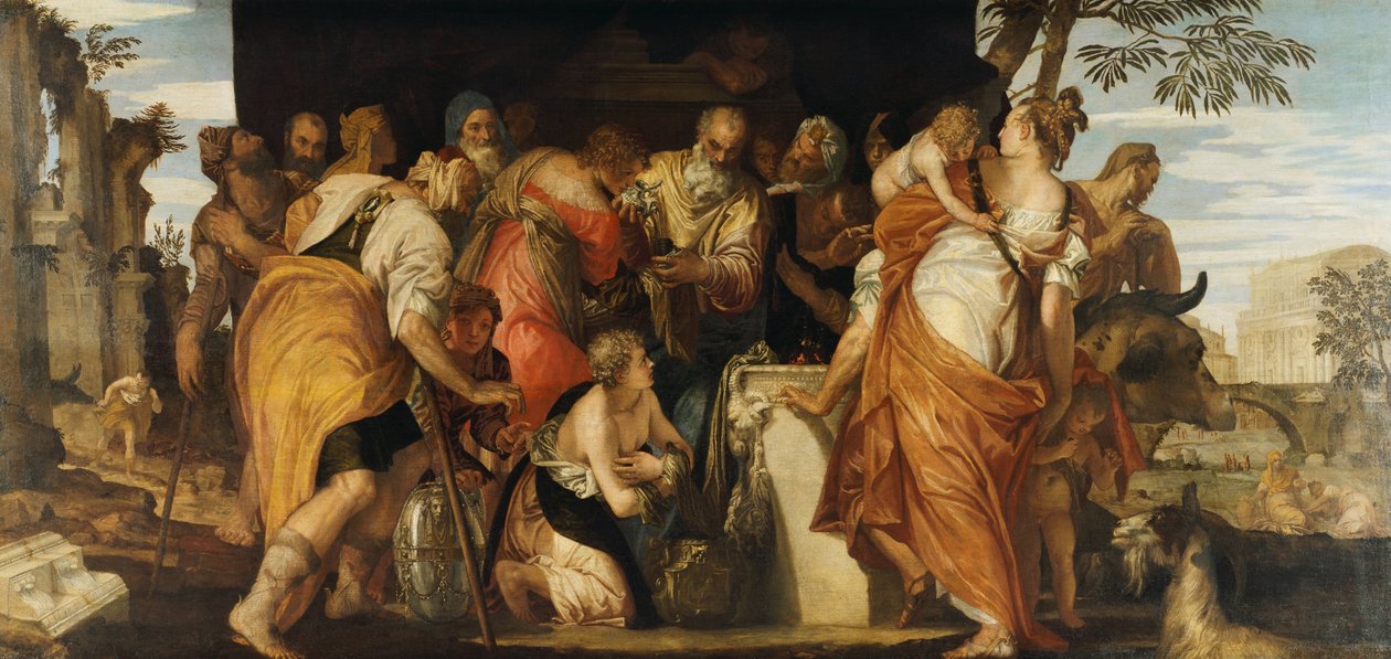 The Anointment of David, c.1555 (olja på duk) av (1528 88) Veronese