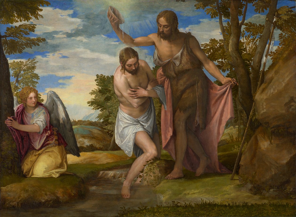 The Baptism of Christ, ca 1550-1560 (olja på duk) av Veronese