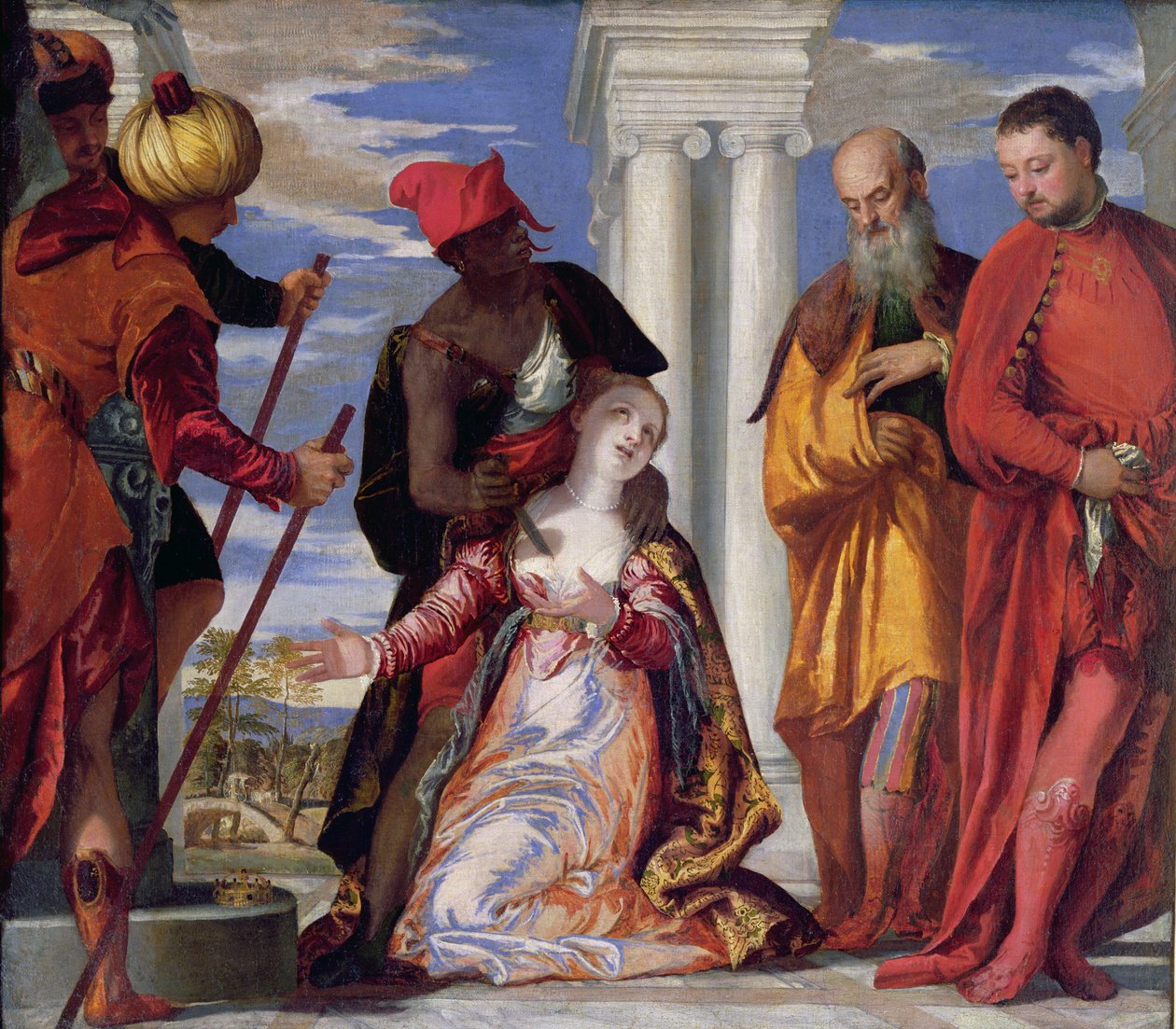 The Martyrdom of St. Justine, c.1555 (olja på duk) av Veronese
