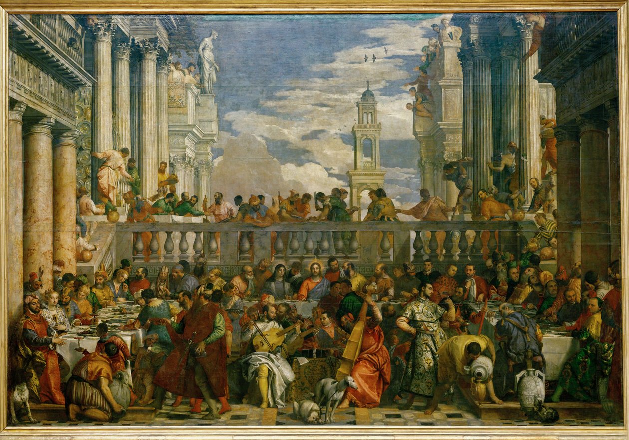 Bröllopet på Cana ... av (1528-88) Veronese