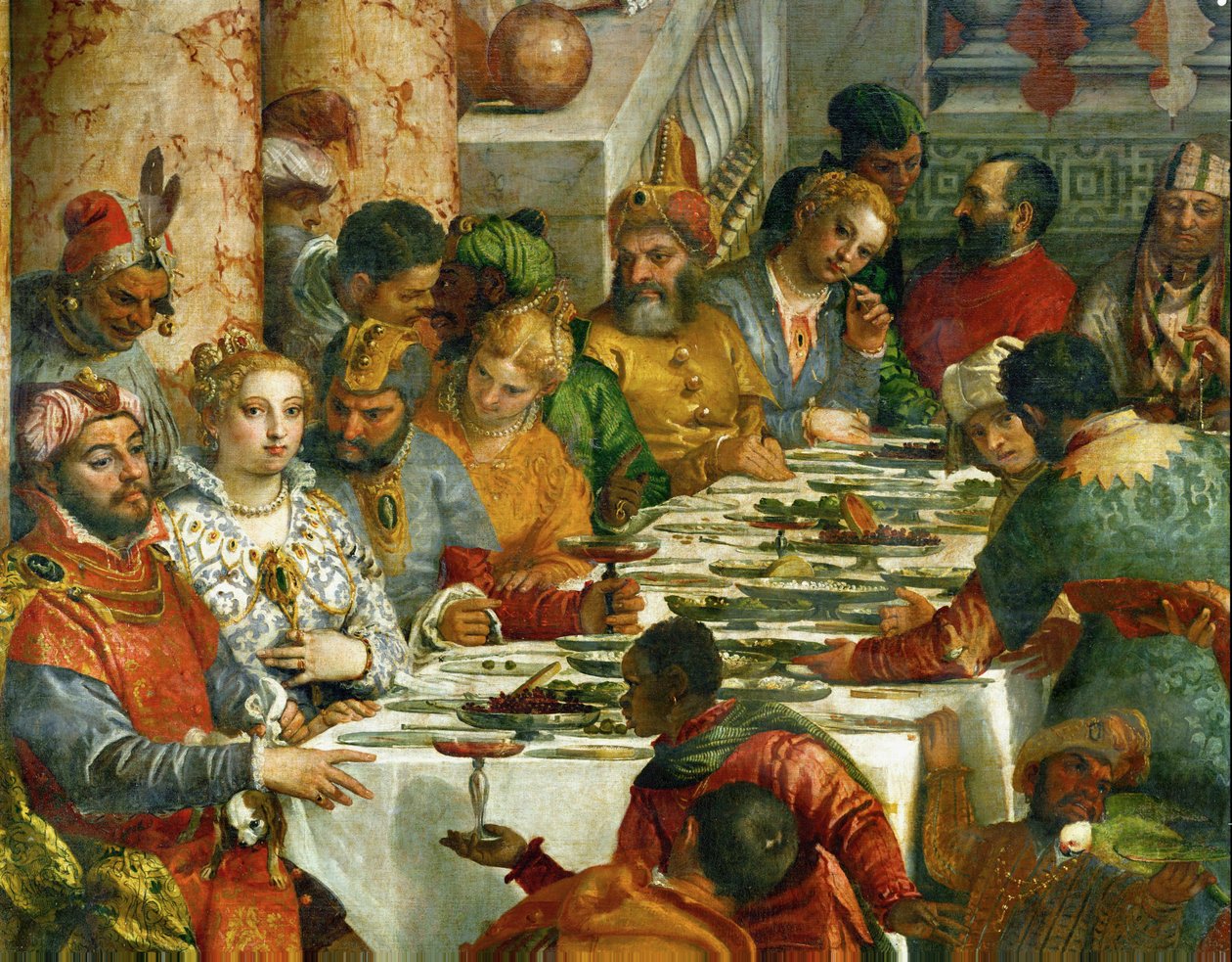 Bröllopet på Cana ... av (1528 88) Veronese