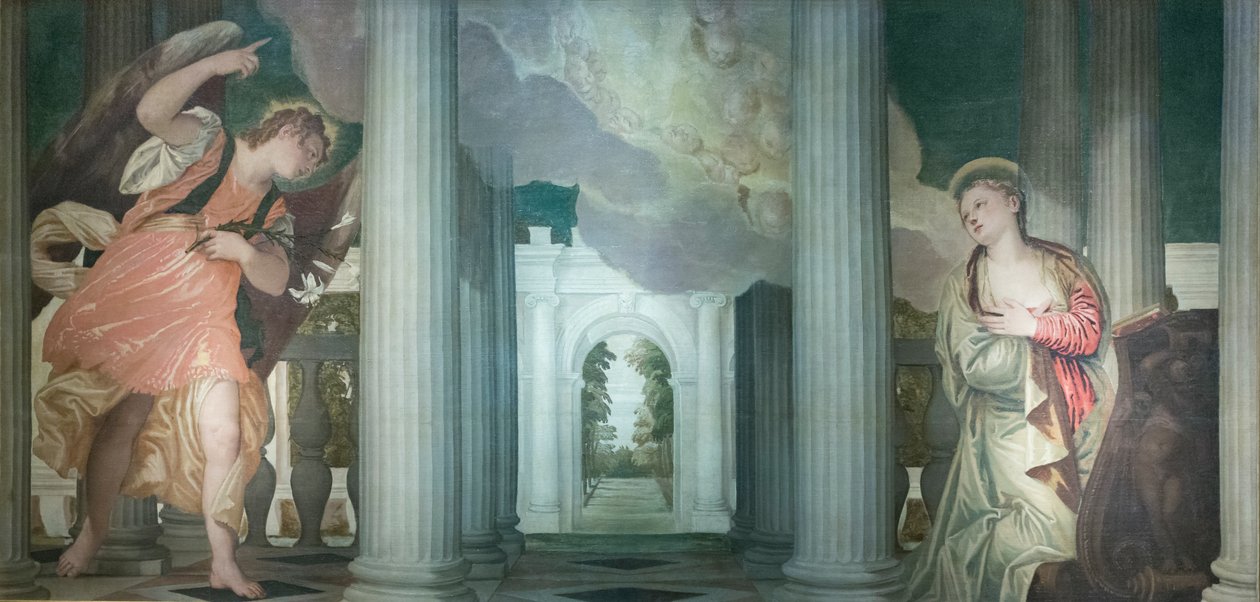 Bebådelsen, 1556 (olja på duk) av (1528 88) Veronese