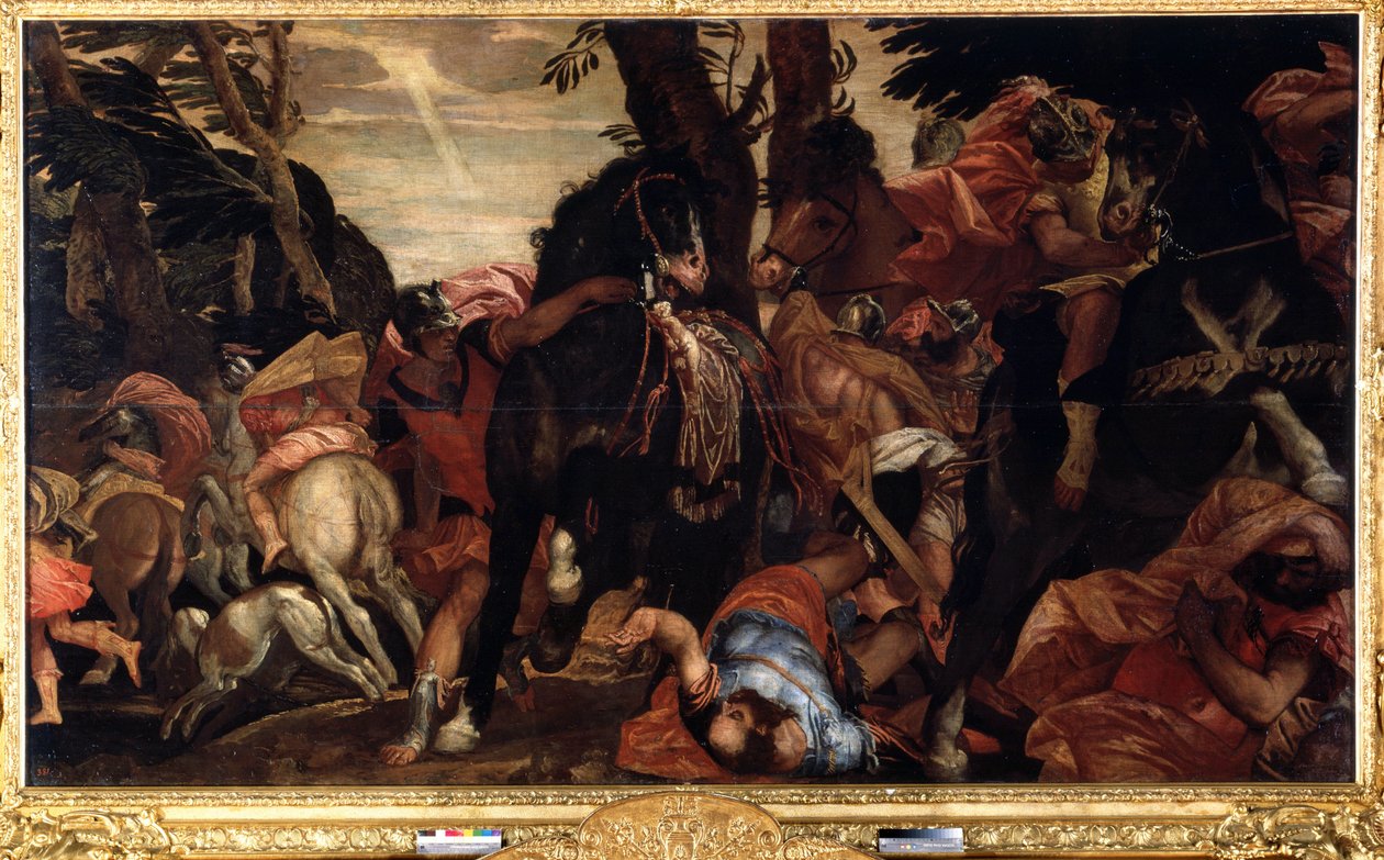 The conversion of Saint Paul (The conversion of Saint Paul). Målning av Paolo Veronese (1528-1588). Olja på duk av Veronese