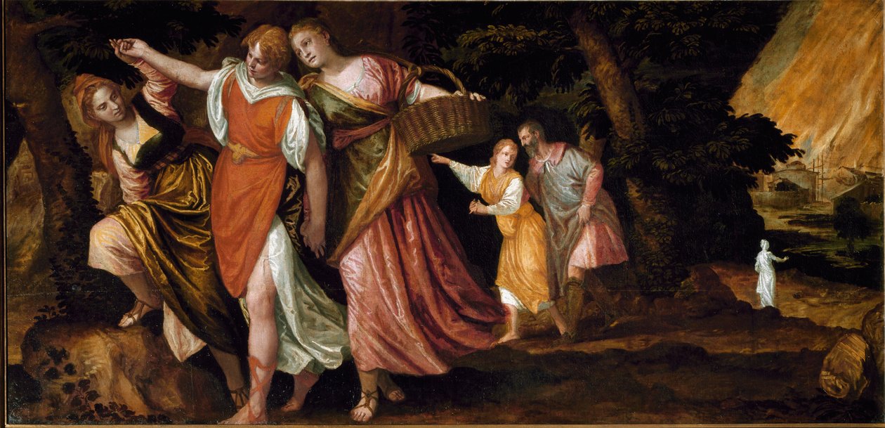 Loth och hans döttrar (målning, ca 1580) av Veronese