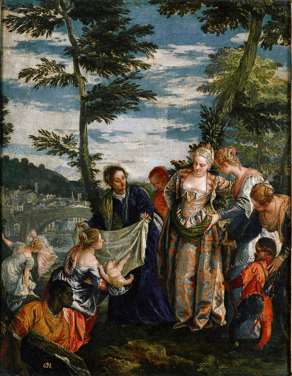 Fyndet av Moses (målning, ca 1580) av Veronese
