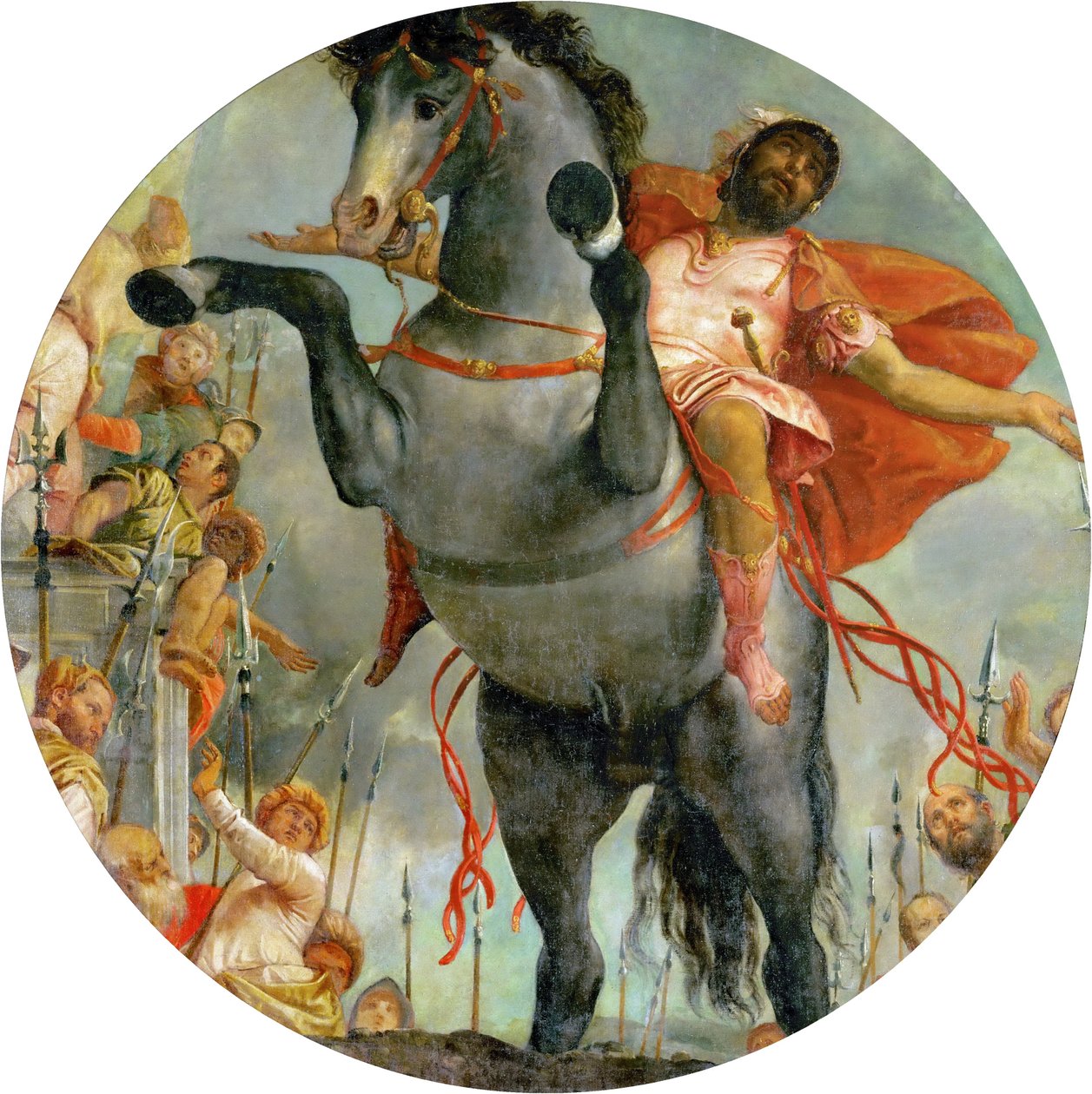 Marcus Curtius offerdöd, ca 1550-2 (olja på duk) av Veronese