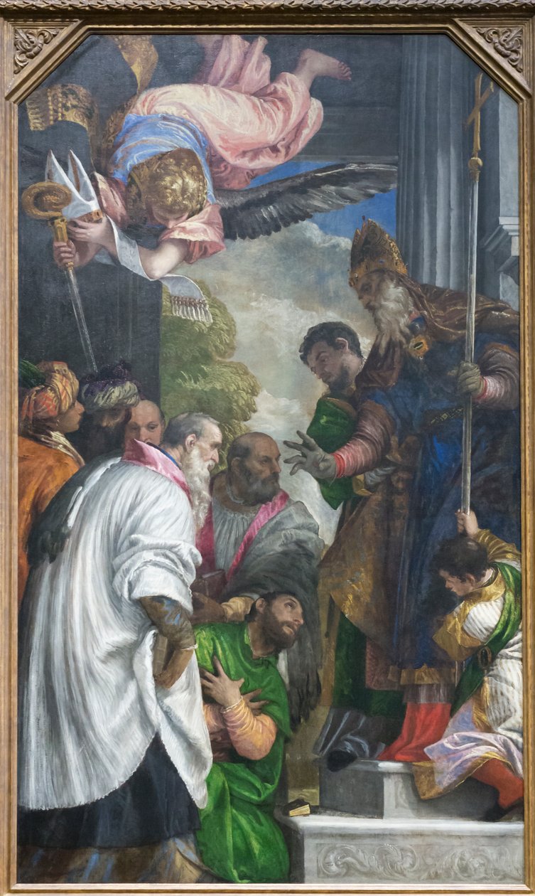 Vigningen av Sankt Nikolaus av (1528 88) Veronese