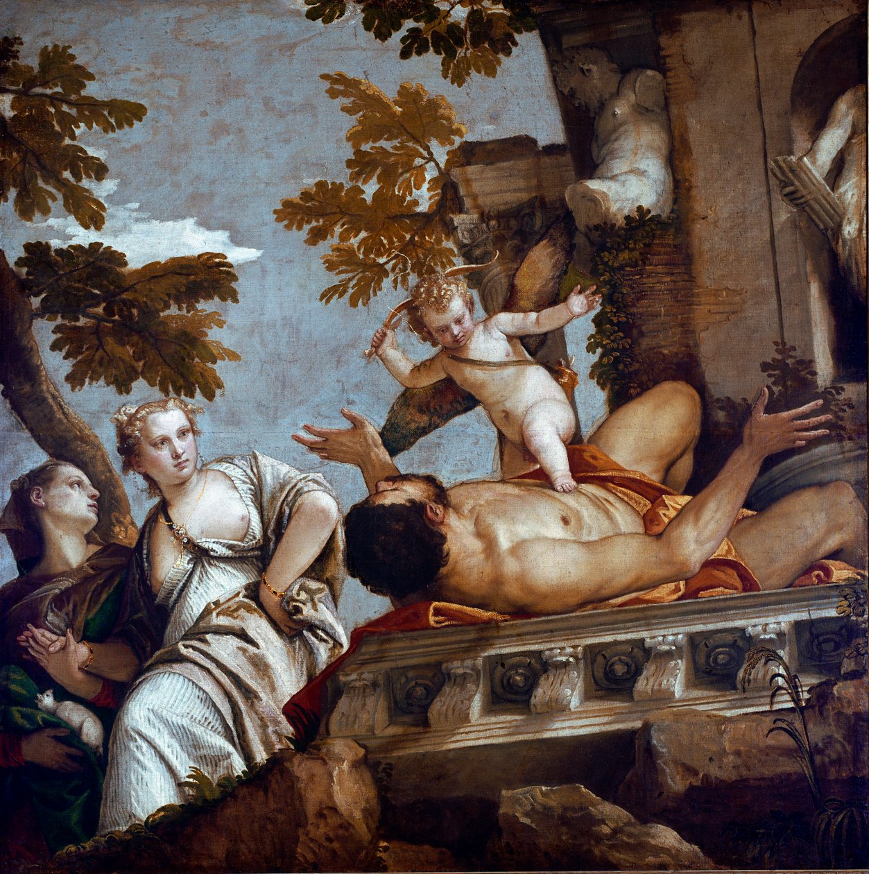 De fyra allegorierna: villfarelse eller bedrägeri. Målning av Paolo Caliari kallad Paolo Veronese (1528-1588), cirka 1565. Mått: 185x193cm. London, National Gallery av Veronese