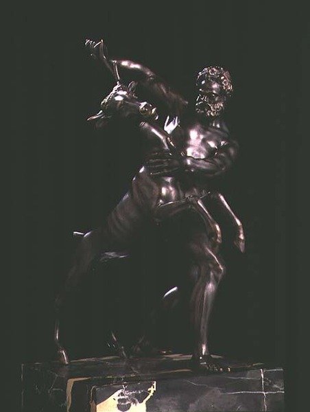 Hercules and the Arcadian Stag (brons) av Giambologna